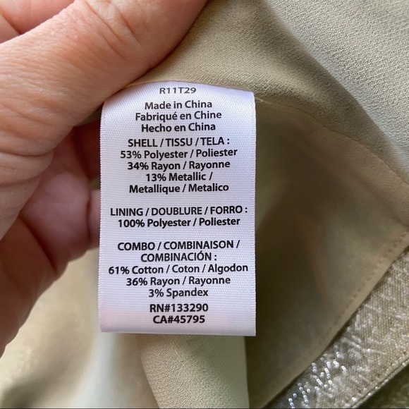 Rachel Zoe women’s gold sleeveless blouse in size 4 - Picture 7 of 8